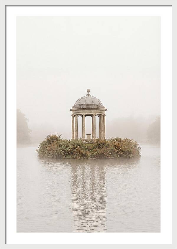 Garden Temple Follies In Mist
