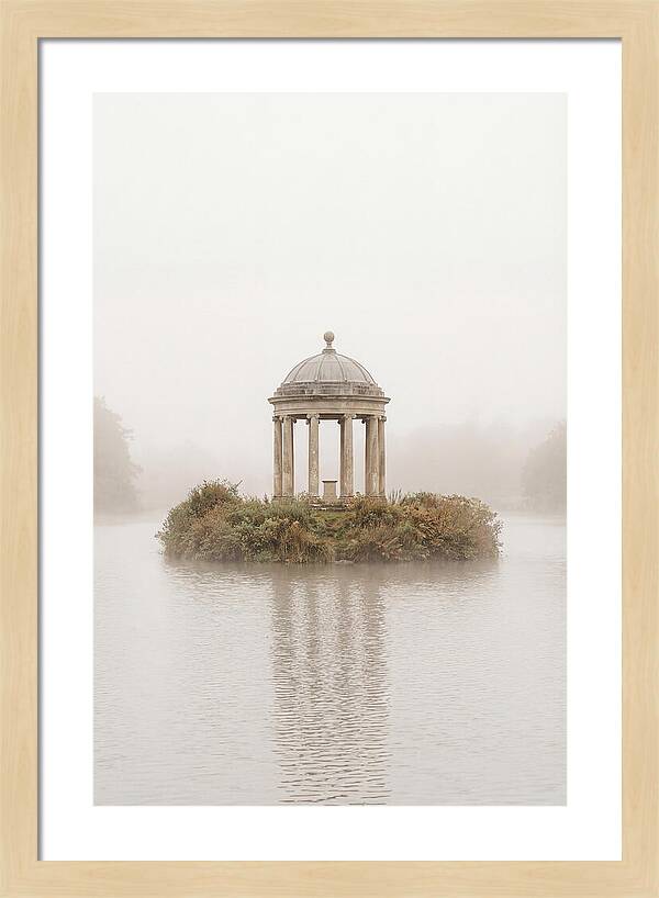 Garden Temple Follies In Mist