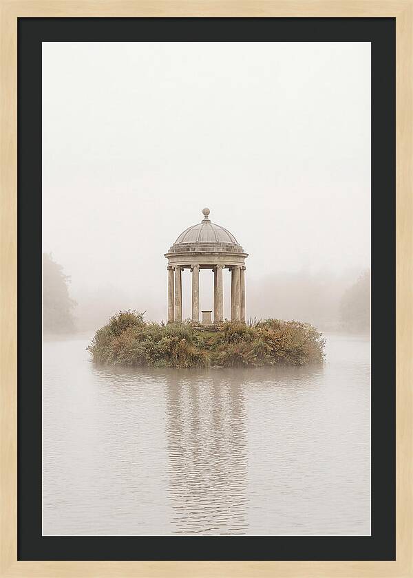 Garden Temple Follies In Mist