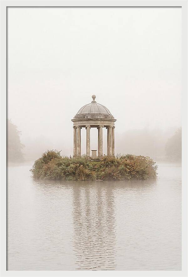 Garden Temple Follies In Mist