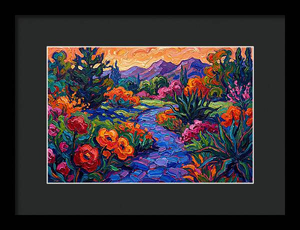 Garden Walkway At Dusk