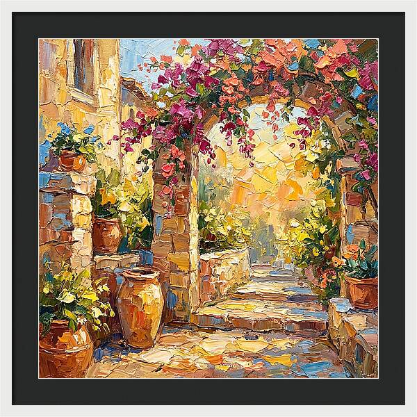 Garden Walkway In Bloom