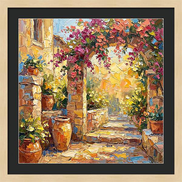 Garden Walkway In Bloom