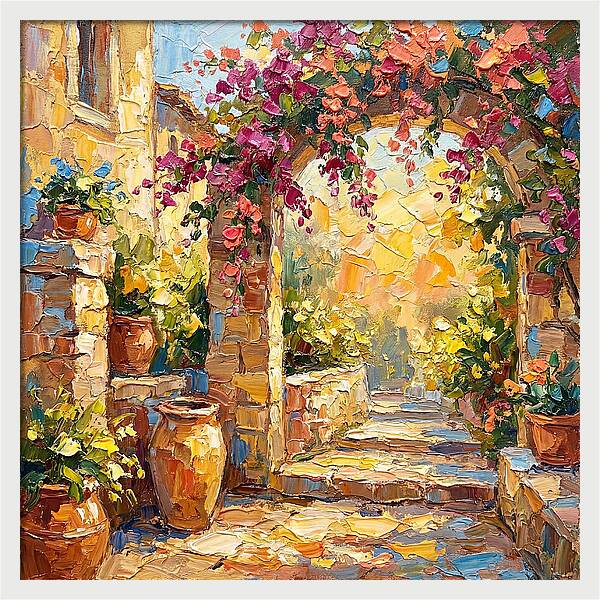 Garden Walkway In Bloom