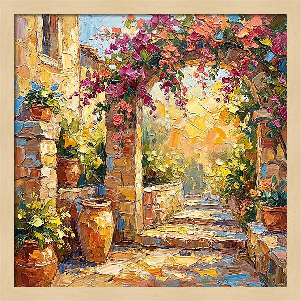Garden Walkway In Bloom