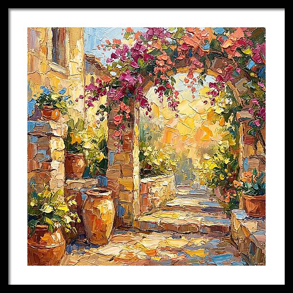 Garden Walkway In Bloom