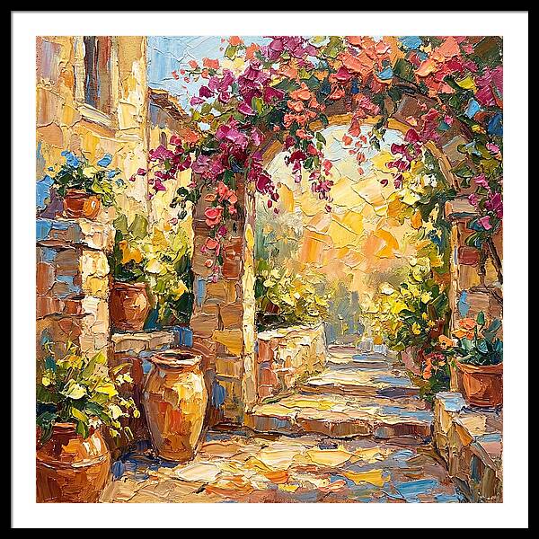 Garden Walkway In Bloom