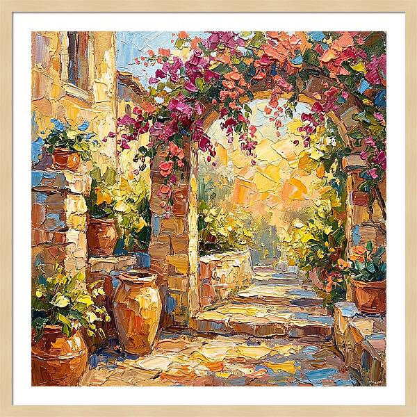 Garden Walkway In Bloom