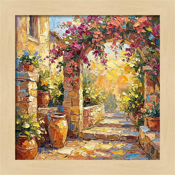 Garden Walkway In Bloom
