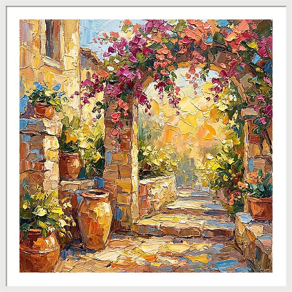 Garden Walkway In Bloom