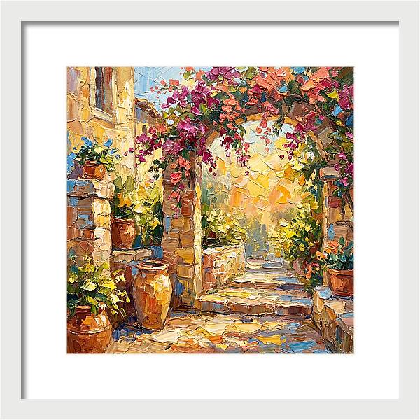Garden Walkway In Bloom