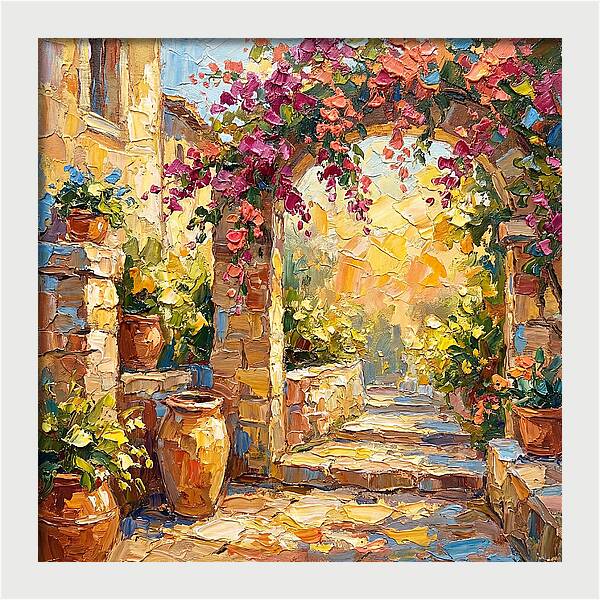 Garden Walkway In Bloom