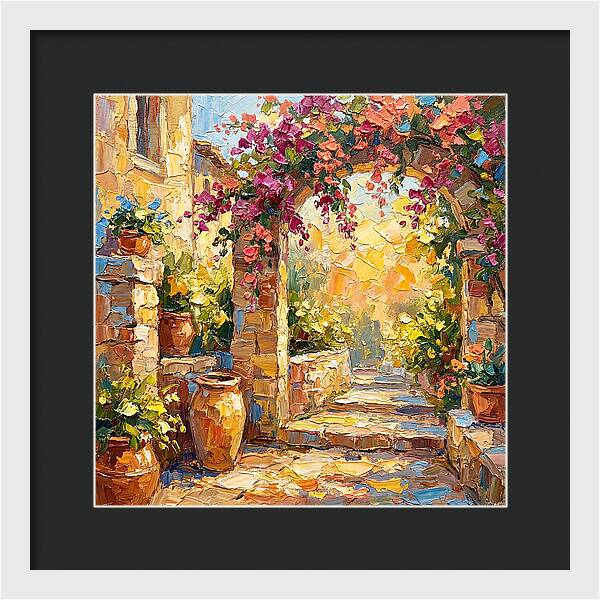 Garden Walkway In Bloom