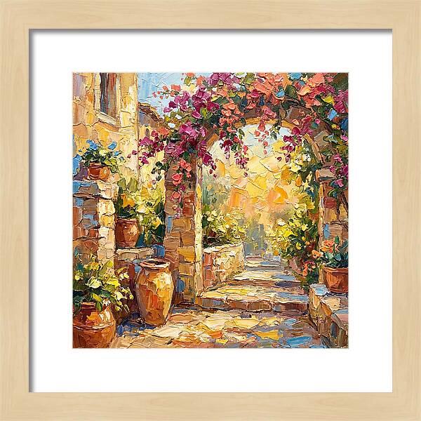 Garden Walkway In Bloom