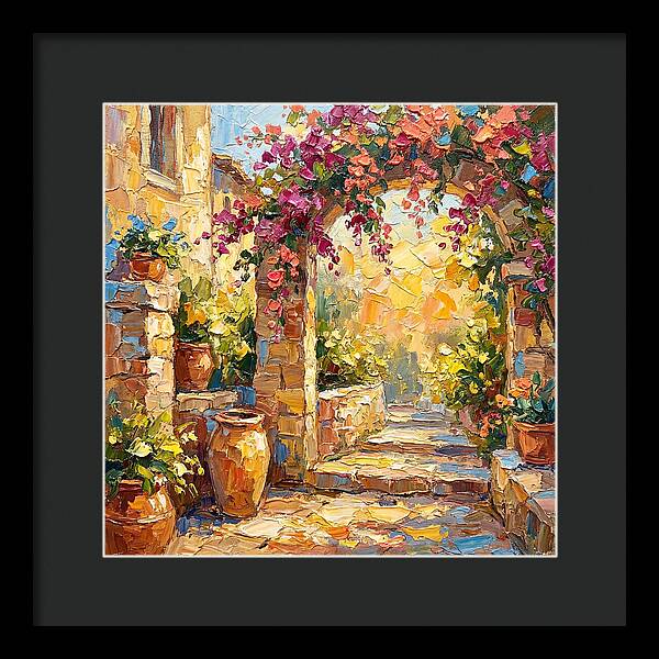Garden Walkway In Bloom