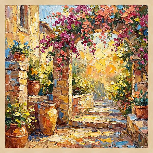 Garden Walkway In Bloom