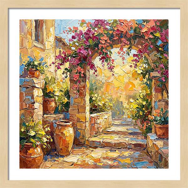 Garden Walkway In Bloom