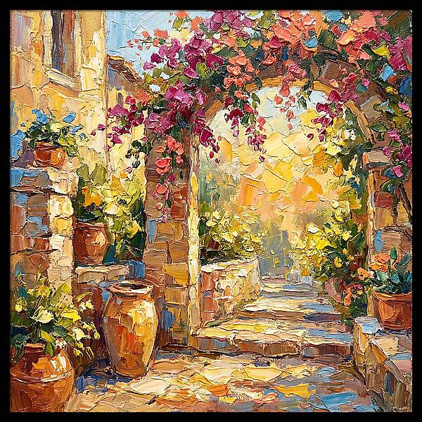 Garden Walkway In Bloom