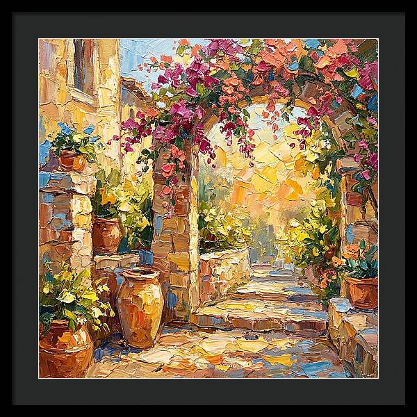 Garden Walkway In Bloom