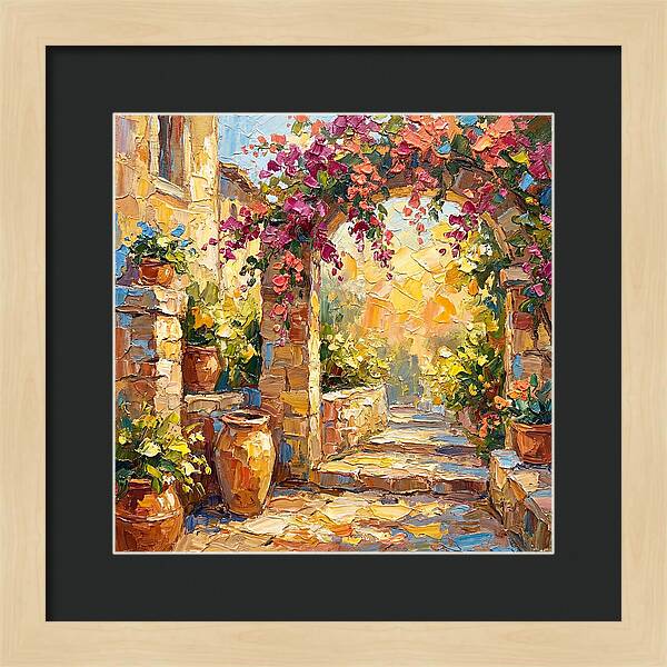Garden Walkway In Bloom