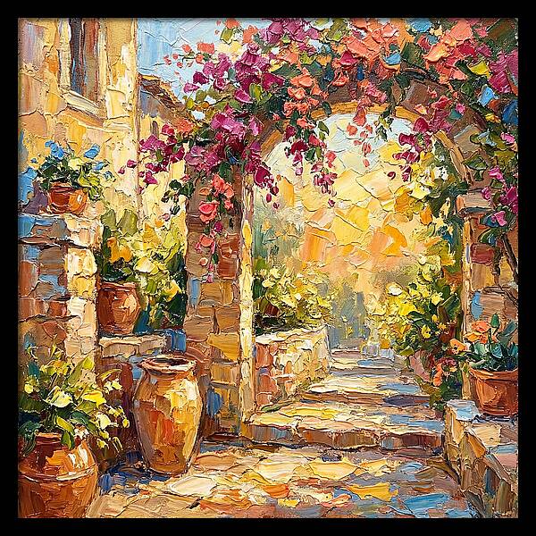 Garden Walkway In Bloom