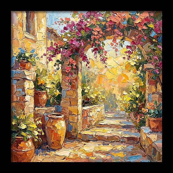 Garden Walkway In Bloom