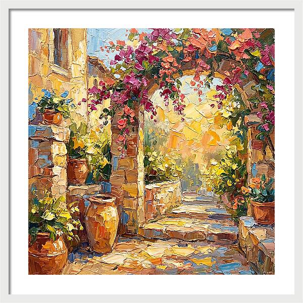 Garden Walkway In Bloom