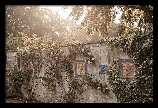 Garden Wall With Ornamental Tiles