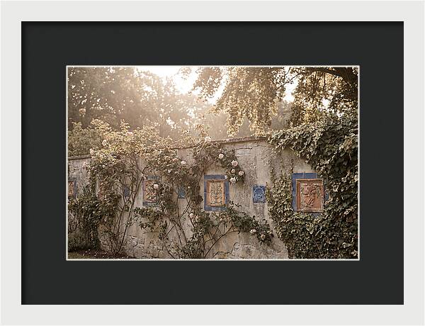 Garden Wall With Ornamental Tiles