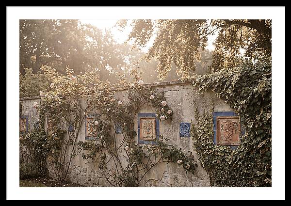 Garden Wall With Ornamental Tiles