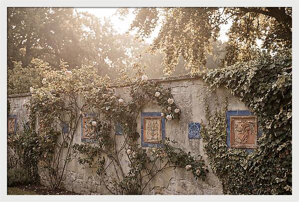 Garden Wall With Ornamental Tiles