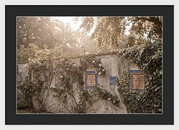 Garden Wall With Ornamental Tiles