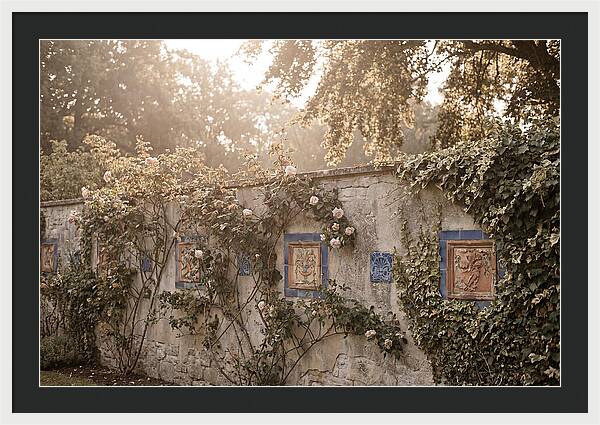 Garden Wall With Ornamental Tiles