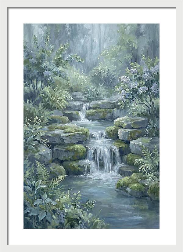 Garden Waterfall Serenity