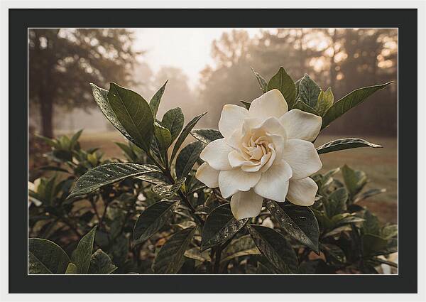 Gardenia Bloom In Morning Light