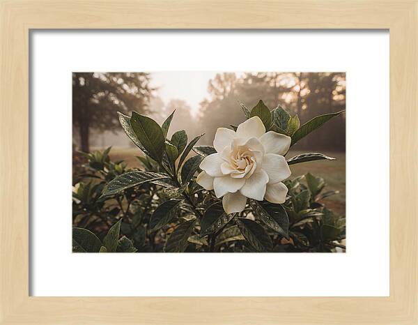 Gardenia Bloom In Morning Light
