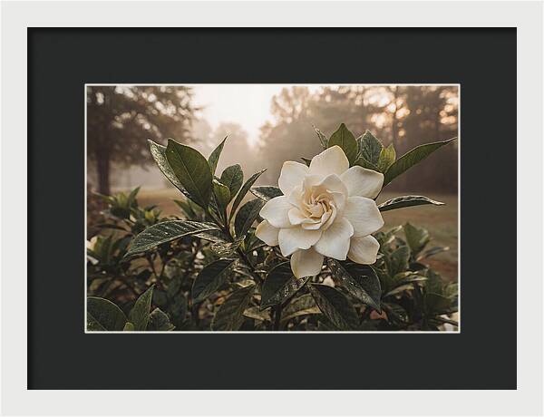 Gardenia Bloom In Morning Light