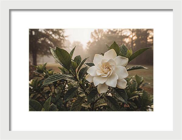 Gardenia Bloom In Morning Light