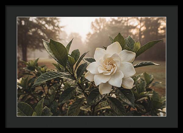 Gardenia Bloom In Morning Light