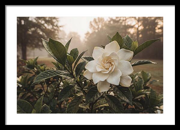 Gardenia Bloom In Morning Light