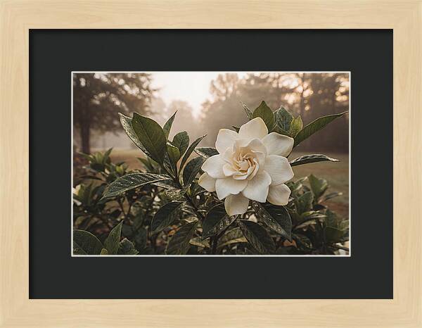 Gardenia Bloom In Morning Light