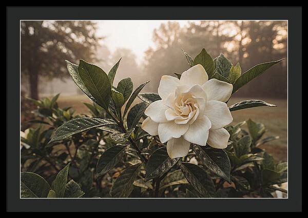 Gardenia Bloom In Morning Light