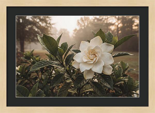 Gardenia Bloom In Morning Light
