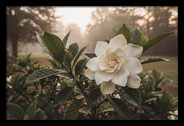 Gardenia Bloom In Morning Light