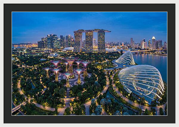 Gardens By The Bay At Dusk