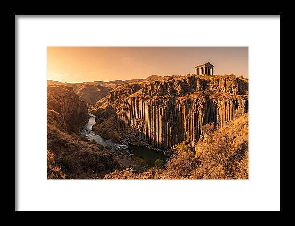Garni Gorge At Sunset