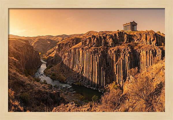 Garni Gorge At Sunset