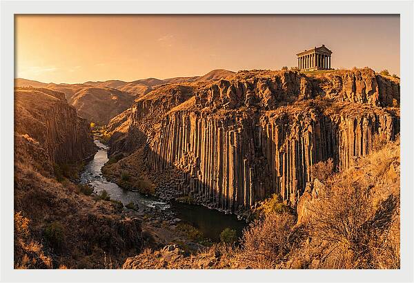 Garni Gorge At Sunset