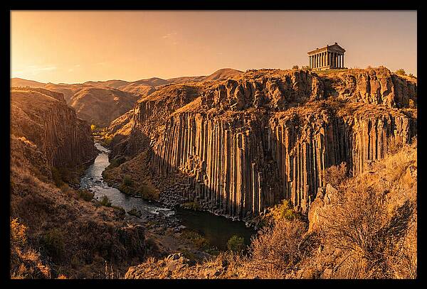 Garni Gorge At Sunset