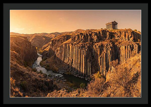 Garni Gorge At Sunset